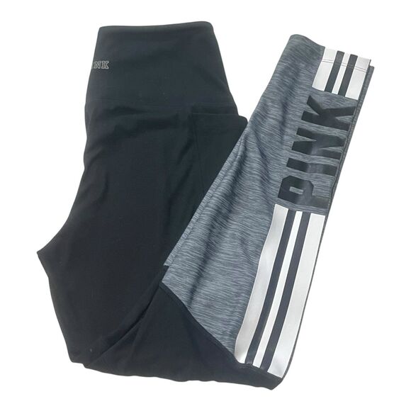 Victoria's Secret Pink activewear athletic gym mesh workout yoga Leggings  Small - Picture 1 of 8